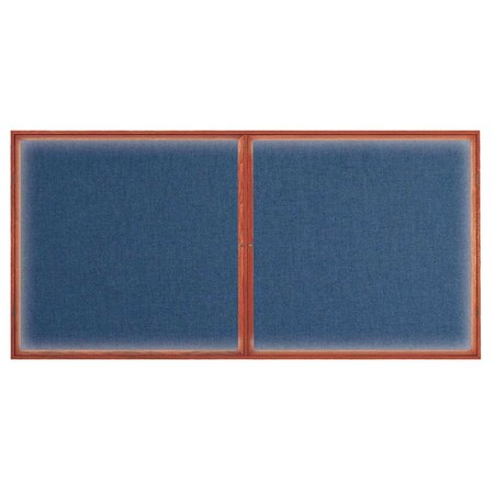 United Visual Products Open Faced Traditional Corkboard, 12x36" UV639A-SATIN-AMETHY